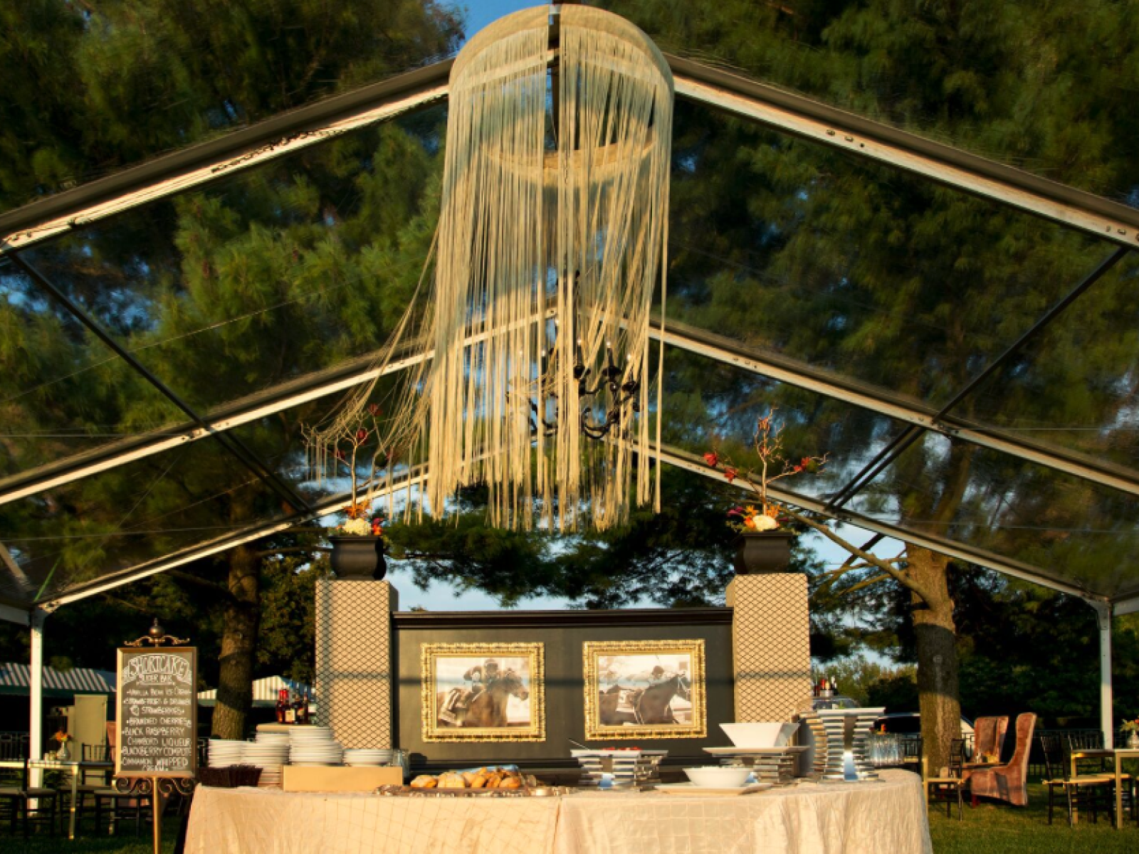 Tent on Keenfields Club lawn